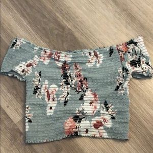 strapless crop top